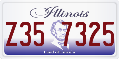 IL license plate Z357325