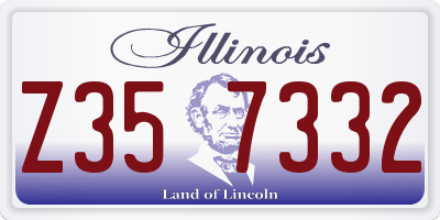 IL license plate Z357332