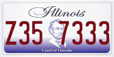 IL license plate Z357333
