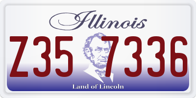 IL license plate Z357336