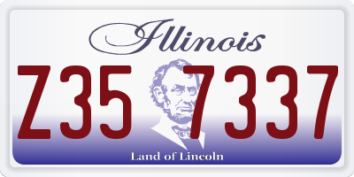 IL license plate Z357337