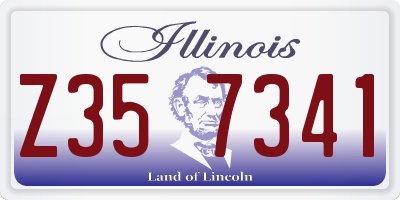 IL license plate Z357341