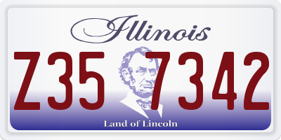 IL license plate Z357342
