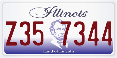 IL license plate Z357344