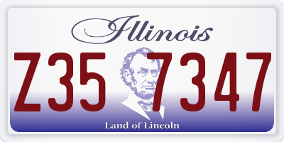 IL license plate Z357347