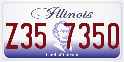 IL license plate Z357350