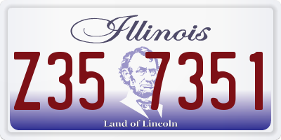 IL license plate Z357351