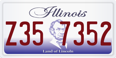 IL license plate Z357352