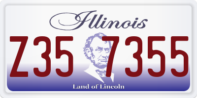 IL license plate Z357355