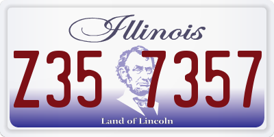 IL license plate Z357357