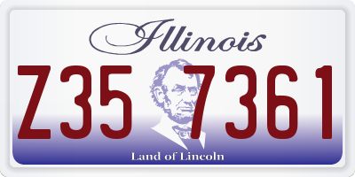 IL license plate Z357361