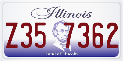 IL license plate Z357362