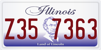 IL license plate Z357363