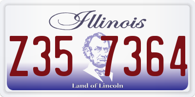 IL license plate Z357364