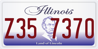 IL license plate Z357370