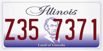 IL license plate Z357371