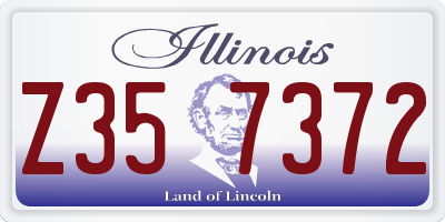 IL license plate Z357372