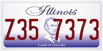 IL license plate Z357373