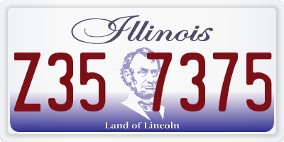 IL license plate Z357375