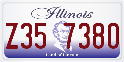 IL license plate Z357380
