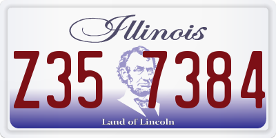 IL license plate Z357384