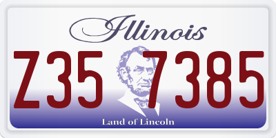 IL license plate Z357385