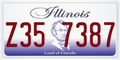 IL license plate Z357387