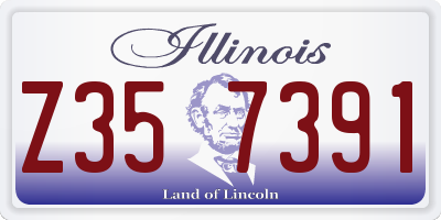 IL license plate Z357391