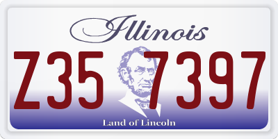 IL license plate Z357397