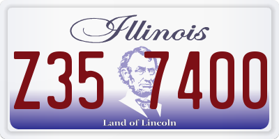 IL license plate Z357400