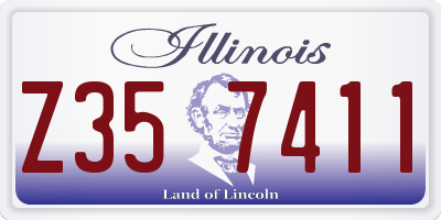 IL license plate Z357411