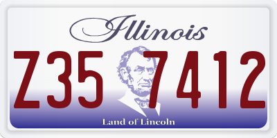 IL license plate Z357412
