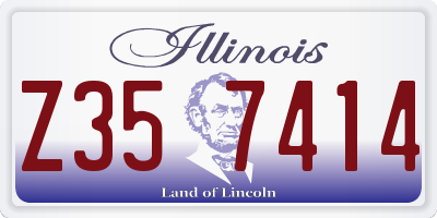 IL license plate Z357414