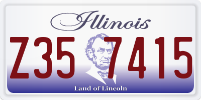 IL license plate Z357415