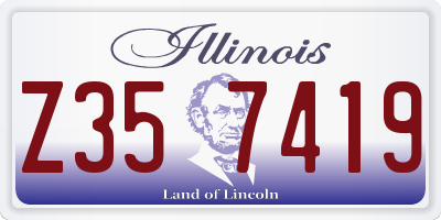 IL license plate Z357419
