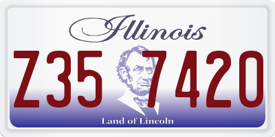IL license plate Z357420