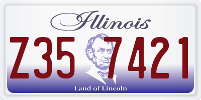 IL license plate Z357421