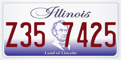 IL license plate Z357425