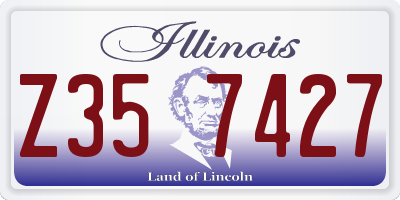 IL license plate Z357427