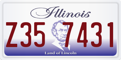 IL license plate Z357431