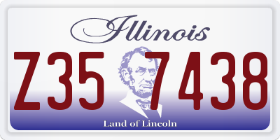 IL license plate Z357438