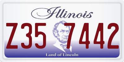 IL license plate Z357442