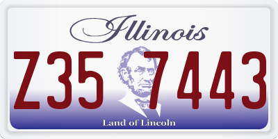 IL license plate Z357443