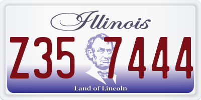 IL license plate Z357444