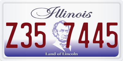 IL license plate Z357445