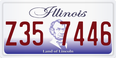 IL license plate Z357446