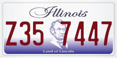 IL license plate Z357447