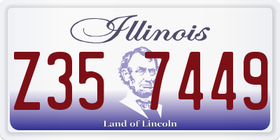 IL license plate Z357449