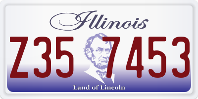 IL license plate Z357453