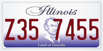IL license plate Z357455